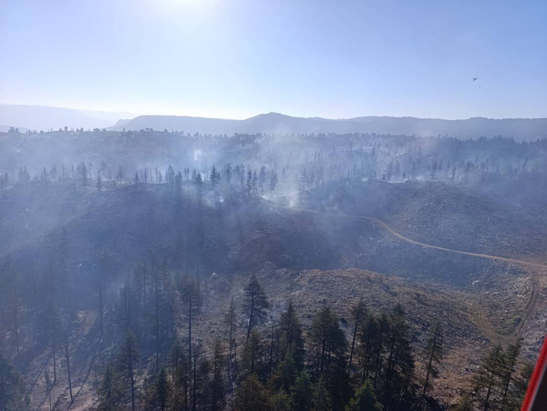 Konya dahil 5 il destek verdi, Ermenek yangını kontrol altında 5